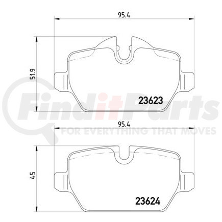 355011271 by HELLA - Disc Brake Pad Set