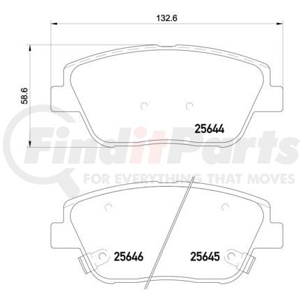 355020551 by HELLA - Disc Brake Pad Set
