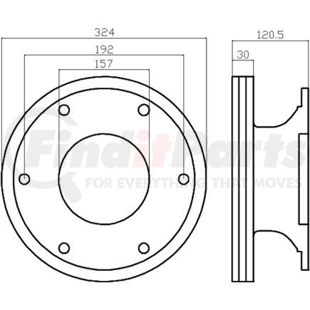 355117551 by HELLA - Disc Brake Rotor