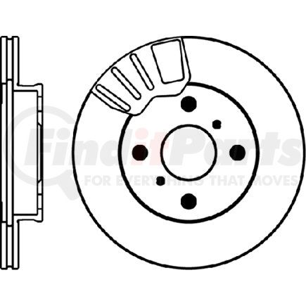 355104781 by HELLA - Disc Brake Rotor