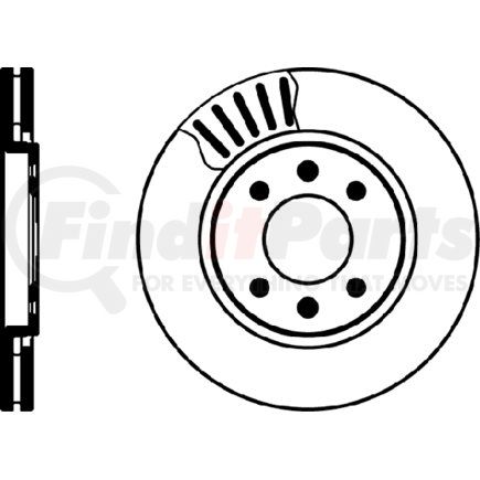 355105031 by HELLA - Disc Brake Rotor