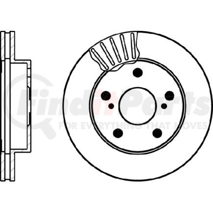 355105241 by HELLA - Brake Rotor