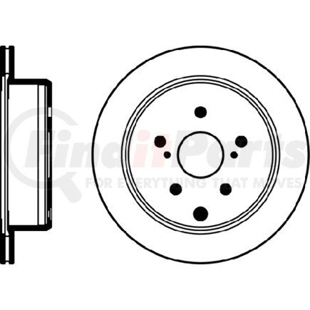 355105421 by HELLA - Disc Brake Rotor