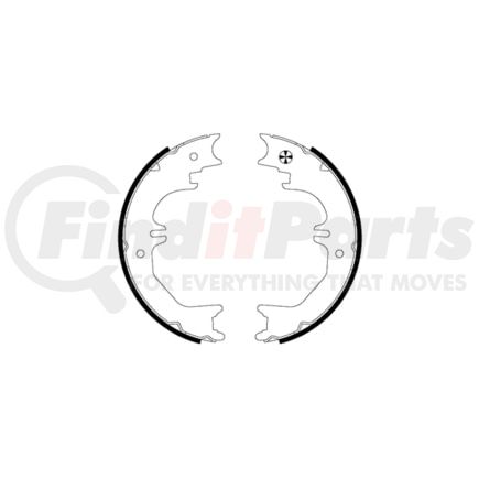 355050721 by HELLA - PARKING BRAKE SHOE S