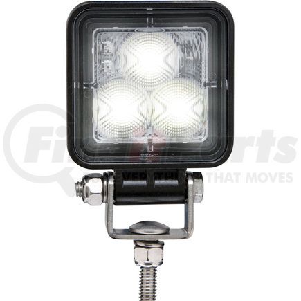 TLL152FSLE by OPTRONICS - LED Mini Rectangle Tractor Light; 325 Lumens;3 HP Diodes, Cast Iron Alum Housing;Flood; Steel hardware