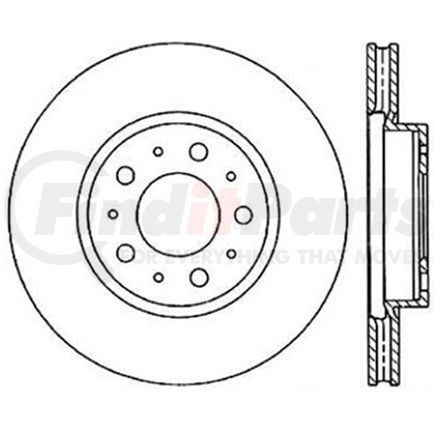 320.39019H by CENTRIC - Centric GCX Rotor with Full Coating and High Carbon Content