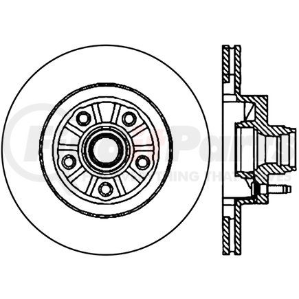 320.65083F by CENTRIC - Centric GCX Rotor with Full Coating