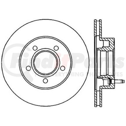 320.65027F by CENTRIC - Centric GCX Rotor with Full Coating