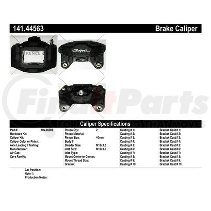 141.44563 by CENTRIC - Centric Semi-Loaded Brake Caliper