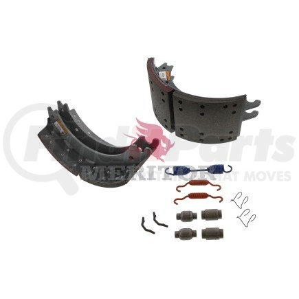 XK2124707QP by MERITOR - Drum Brake Shoe Kit - 7.00" Width, Platinum Shield III Coating, for 16.50" Brake