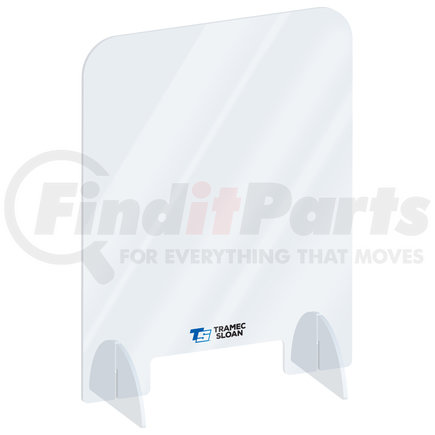 PPE-02430 by FLEET ENGINEERS - Frontline Safety Shield Sneeze Guard 24" x 30" Countertop Barrier