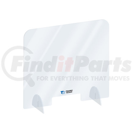 PPE-03530 by FLEET ENGINEERS - Frontline Safety Shield Sneeze Guard 35" x 30" Countertop Barrier