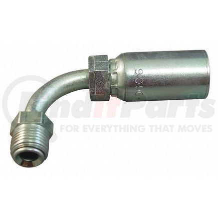 Weatherhead 06E-B65 Hydraulic Hose Fitting - Hose Fitting (Permanent), PTFE, Invert Male, Everflex