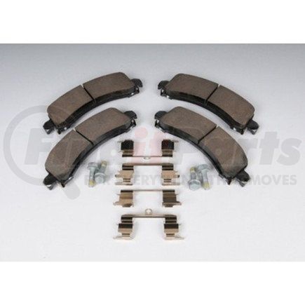 171-0870 by ACDELCO - Rear Disc Brake Pad Kit with Brake Pads, Clips, and Bolts