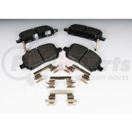 171-0893 by ACDELCO - Front Disc Brake Pad Kit with Brake Pads and Clips