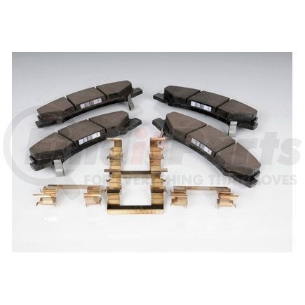 171-0952 by ACDELCO - Front Disc Brake Pad Kit with Brake Pads and Clips