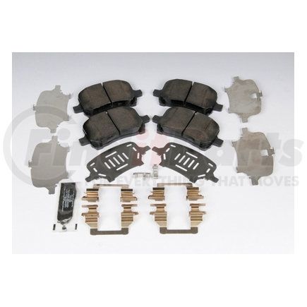 171-0973 by ACDELCO - Front Disc Brake Pad Kit with Brake Pads, Clips, and Shims