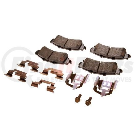 171-637 by ACDELCO - Rear Disc Brake Pad Kit with Brake Pads, Clips, and Bolts