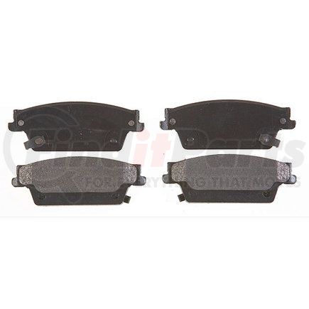 17D1020AM by ACDELCO - Semi-Metallic Rear Disc Brake Pad Set