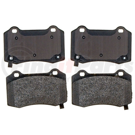 17D1053M by ACDELCO - Semi-Metallic Rear Disc Brake Pad Set