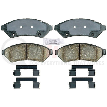 17D1075CH by ACDELCO - Ceramic Front Disc Brake Pad Set