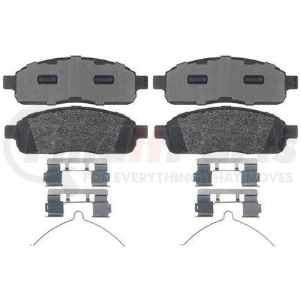 17D1083MH by ACDELCO - Semi-Metallic Front Disc Brake Pad Set