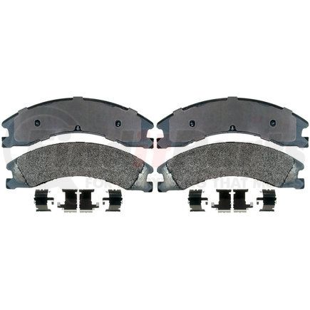 17D1330MH by ACDELCO - Semi-Metallic Rear Disc Brake Pad Set