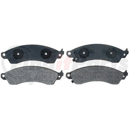 17D412M by ACDELCO - Semi-Metallic Front Disc Brake Pad Set