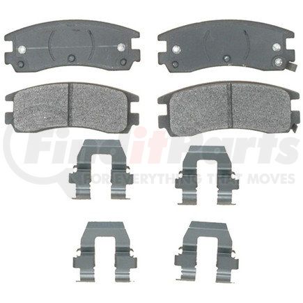 17D508MH by ACDELCO - Semi-Metallic Rear Disc Brake Pad Set