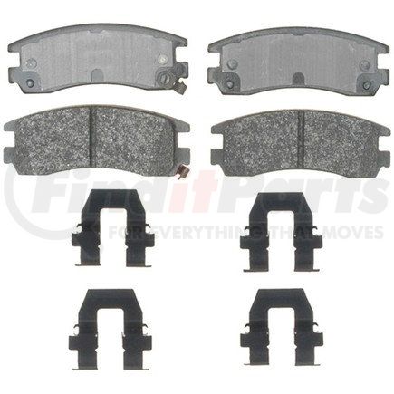 ACDelco 17D698MHPV Semi-Metallic Performance Rear Disc Brake Pad Set for Fleet/Police