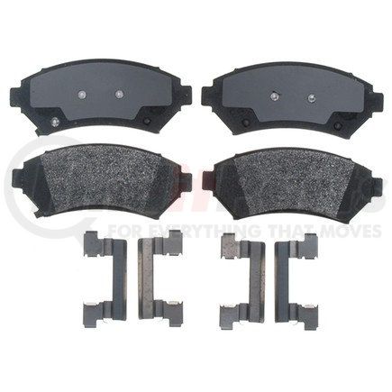 17D699MH by ACDELCO - Semi-Metallic Front Disc Brake Pad Set