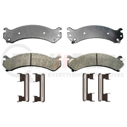 17D784MH by ACDELCO - Semi-Metallic Front Disc Brake Pad Set