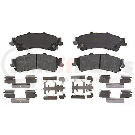 17D792MH by ACDELCO - Semi-Metallic Rear Disc Brake Pad Set