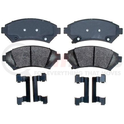 17D818MH by ACDELCO - Semi-Metallic Front Disc Brake Pad Set