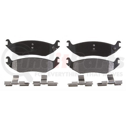 17D898MH by ACDELCO - Semi-Metallic Rear Disc Brake Pad Set