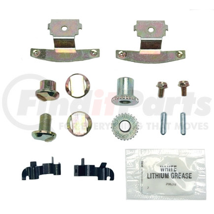 18K1629 by ACDELCO - Rear Parking Brake Hardware Kit with Clips, Adjusters, Pins, Bolts, and Grease