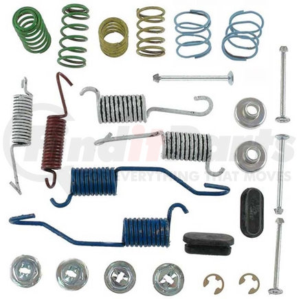 18K564 by ACDELCO - Rear Drum Brake Spring Kit with Springs, Pins, Retainers, Washers, and Caps