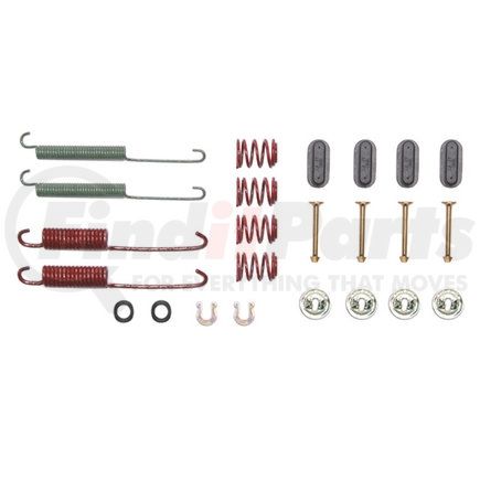 18K580 by ACDELCO - Rear Drum Brake Spring Kit with Springs, Pins, Retainers, Washers, and Caps