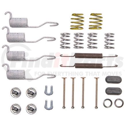 18K584 by ACDELCO - Rear Drum Brake Spring Kit with Springs, Pins, Retainers, Washers, and Caps