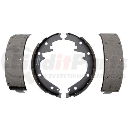 17227B by ACDELCO - Bonded Front Drum Brake Shoe Set