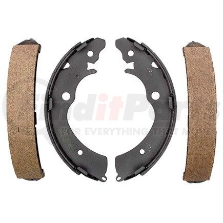 17627B by ACDELCO - Bonded Rear Drum Brake Shoe Set