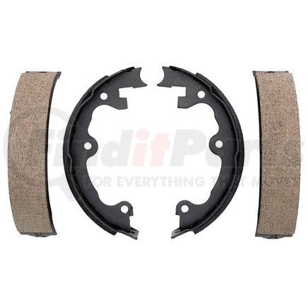 17741B by ACDELCO - Bonded Rear Drum In-Hat Parking Brake Shoe Set