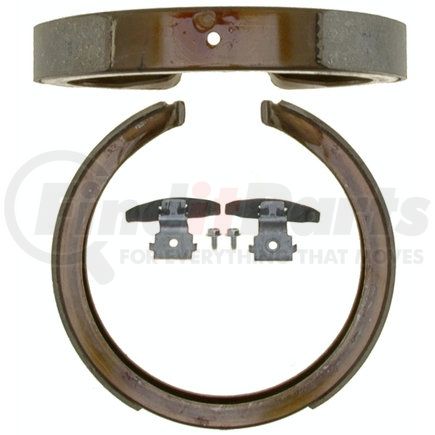 17781B by ACDELCO - Bonded Rear Drum In-Hat Parking Brake Shoe Set