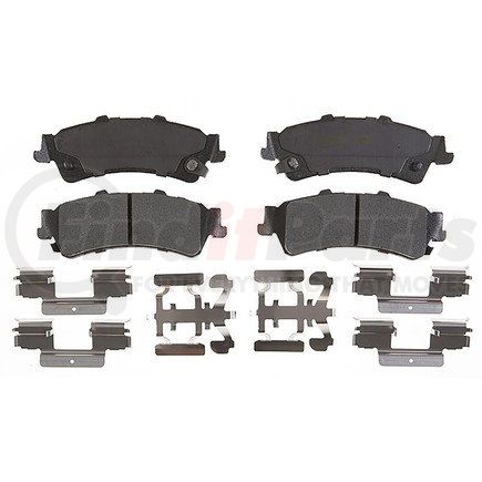 14D792MH by ACDELCO - Semi-Metallic Rear Disc Brake Pad Set