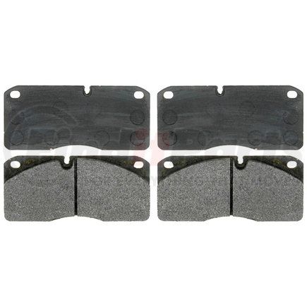 17D1027M by ACDELCO - Semi-Metallic Front Disc Brake Pad Set