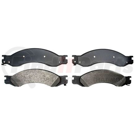 17D1064M by ACDELCO - Semi-Metallic Rear Disc Brake Pad Set