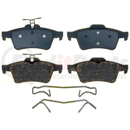 17D1095CH by ACDELCO - Ceramic Rear Disc Brake Pad Set