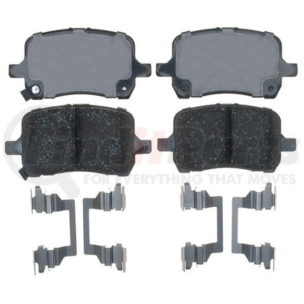 17D1160CH by ACDELCO - Ceramic Front Disc Brake Pad Set