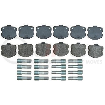 17D1185MH by ACDELCO - Semi-Metallic Front Disc Brake Pad Set