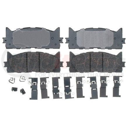 17D1222CH by ACDELCO - Ceramic Front Disc Brake Pad Set